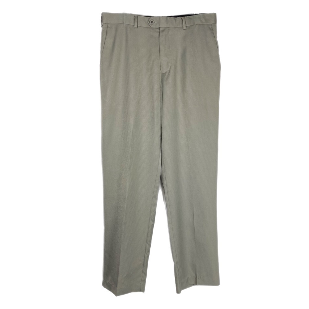 Gianfranco Ruffini Men’s Gray Pinstriped Dress Pants 34/32